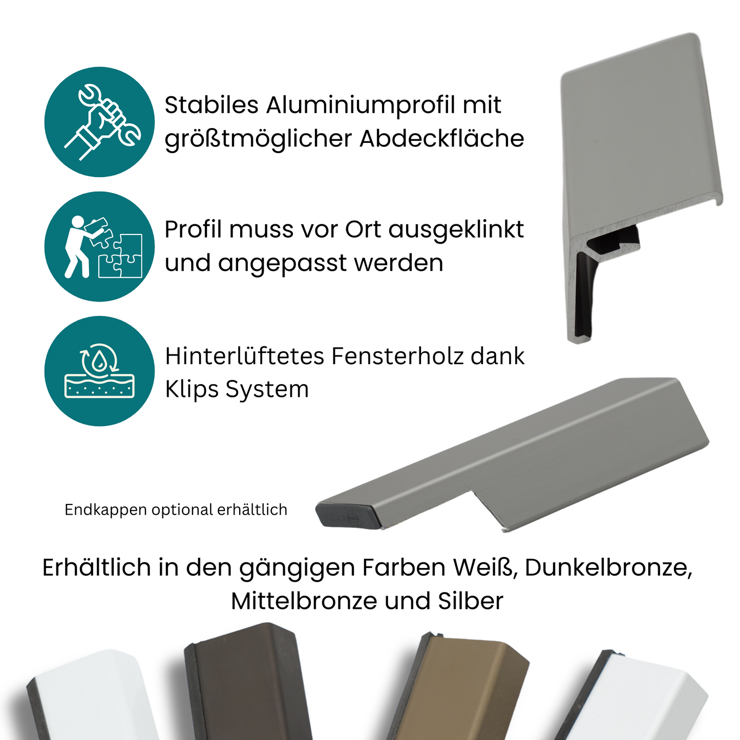 Flügelabdeckprofil L