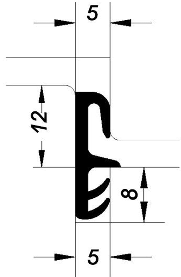 Fensterdichtung für Holzfenster Flügelfalzdichtung 4050
