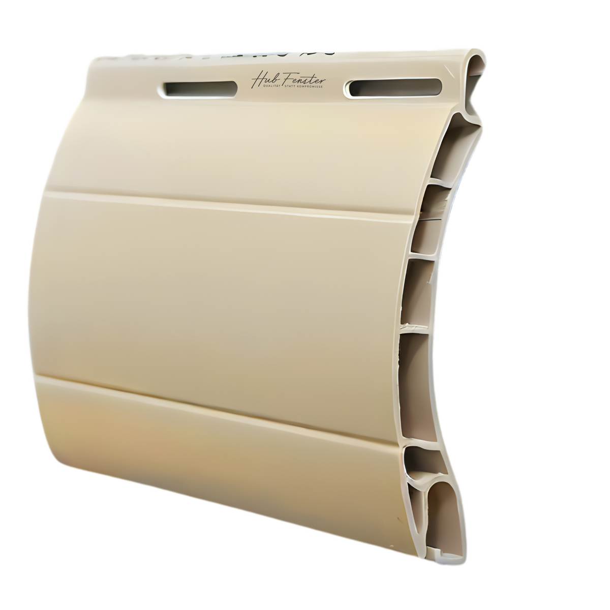 Rollladen Lamelle Maxi 55mm PVC Grau - Beige - Weiß