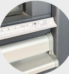 Regenschiene Kocher SOE 32 TXL Aluminium | Holzfenster Wetterschutz unten | thermisch getrennt 25 mm Falz