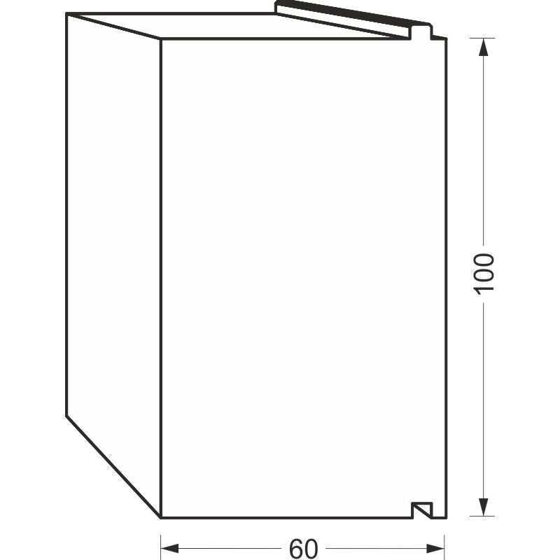 Unterbaudämmprofil 60mm | Bodeneinstandsprofil | Rahmenverbreiterung für Türschwellen, Fenster und Türen | Nut für Roto Eifel Schwelle | Greenteq