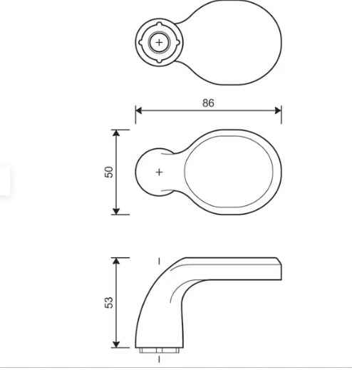 Schutzbeschlag Langschild Edelstahl matt U-Form 10/92 mm