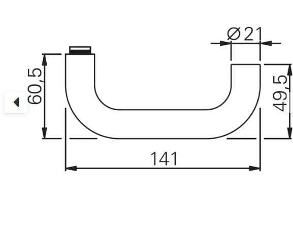 Haustür Schutzbeschlag Schutzgarnitur Eingangstür 72mm mit Knopf/ Drücker