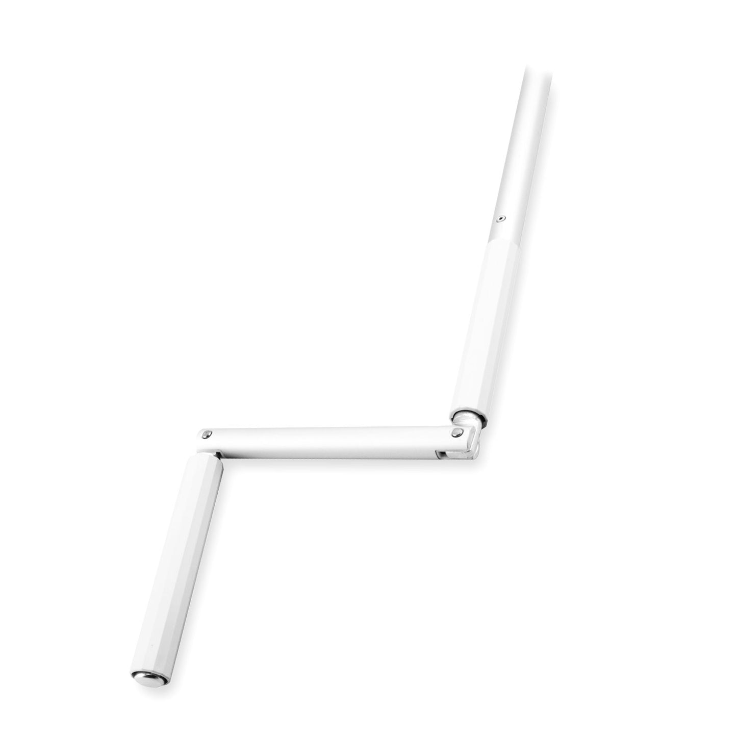 Kurbelstange | für 12 mm Zapfen | Aluminiumrohr | Silber | (Ø 15,7/12,0) | mit Clip versch. Längen