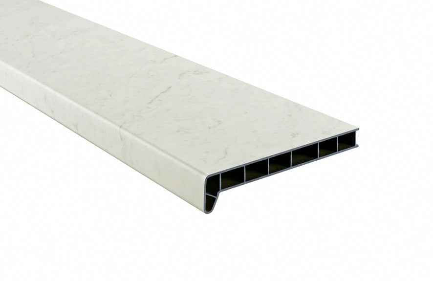 Fensterbank Innen Weiß | Marmor aus PVC nach Maß | Kunststoff Fensterbrett