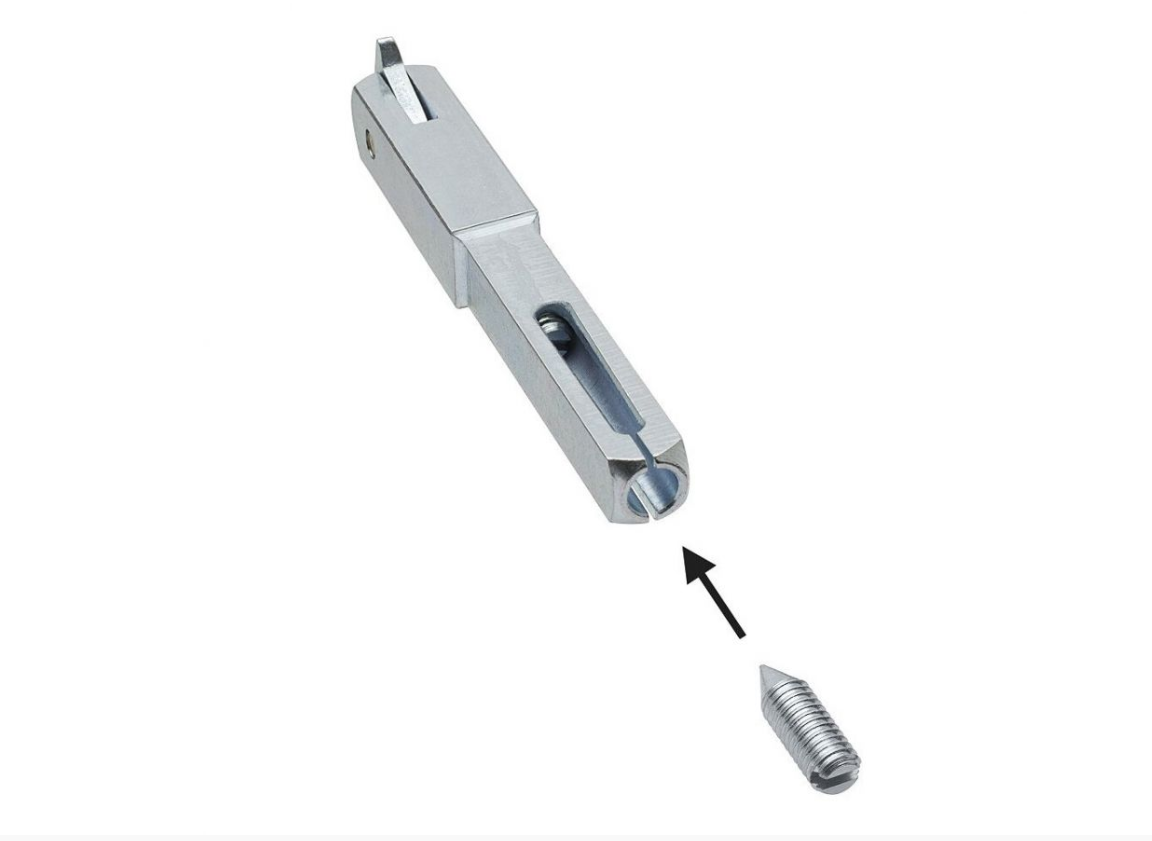 Wechselstift 8/10 mm | Spaltstift | mit Haken| Patent-Vierkantstift | abgesetzt für Türgriff