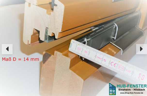 Regenschiene für Holzfenster R22/30