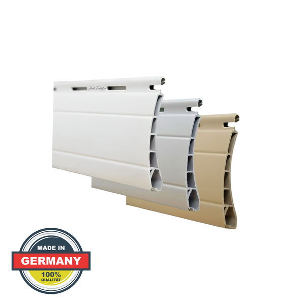 Rollladen Lamelle Mini 37 mm PVC Grau - Beige - Weiß