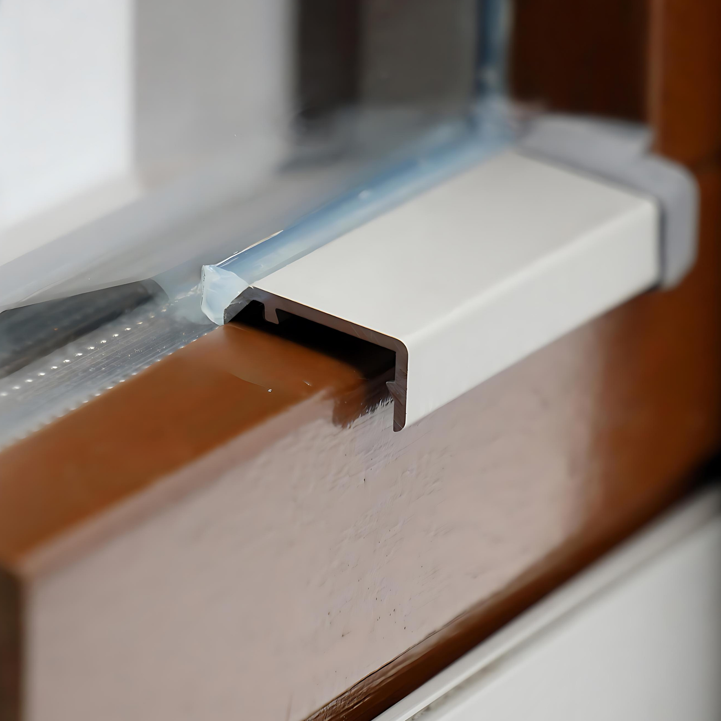 Flügelabdeckprofil F20 für Falz 18 mm
