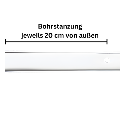 Aluminium Führungsschiene 25x19x25mm für MAXI-Kunststoffprofil Rollladen