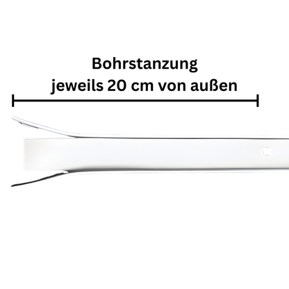 Aluminium Führungsschiene 25x19x25mm für MAXI-Kunststoffprofil Rollladen