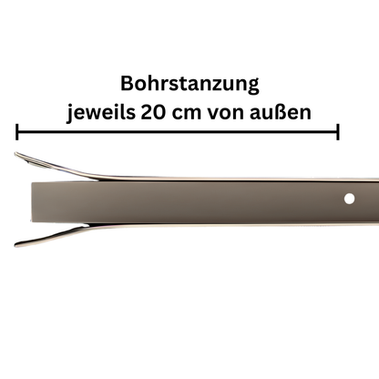 Aluminium Führungsschiene 25x19x25mm für MAXI-Kunststoffprofil Rollladen