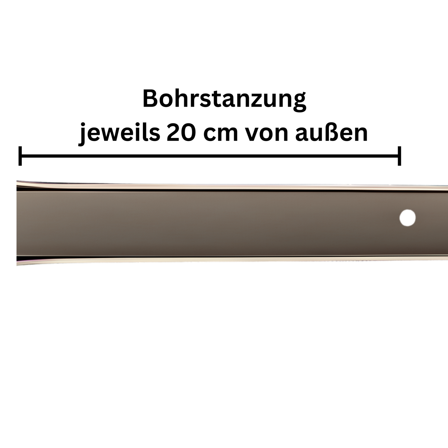 Aluminium Führungsschiene 25x19x25mm für MAXI-Kunststoffprofil Rollladen