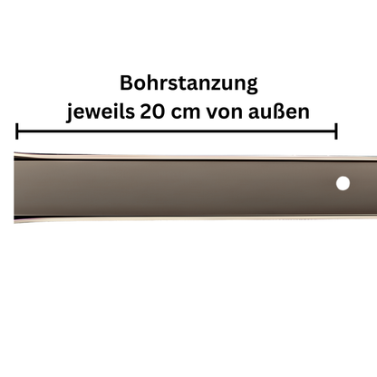Aluminium Führungsschiene 25x19x25mm für MAXI-Kunststoffprofil Rollladen