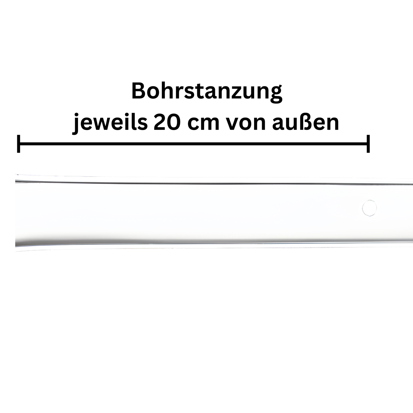 Aluminium Führungsschiene 25x19x25mm für MAXI-Kunststoffprofil Rollladen