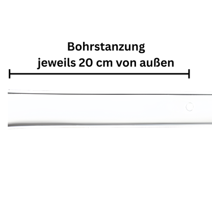 Aluminium Führungsschiene 25x19x25mm für MAXI-Kunststoffprofil Rollladen