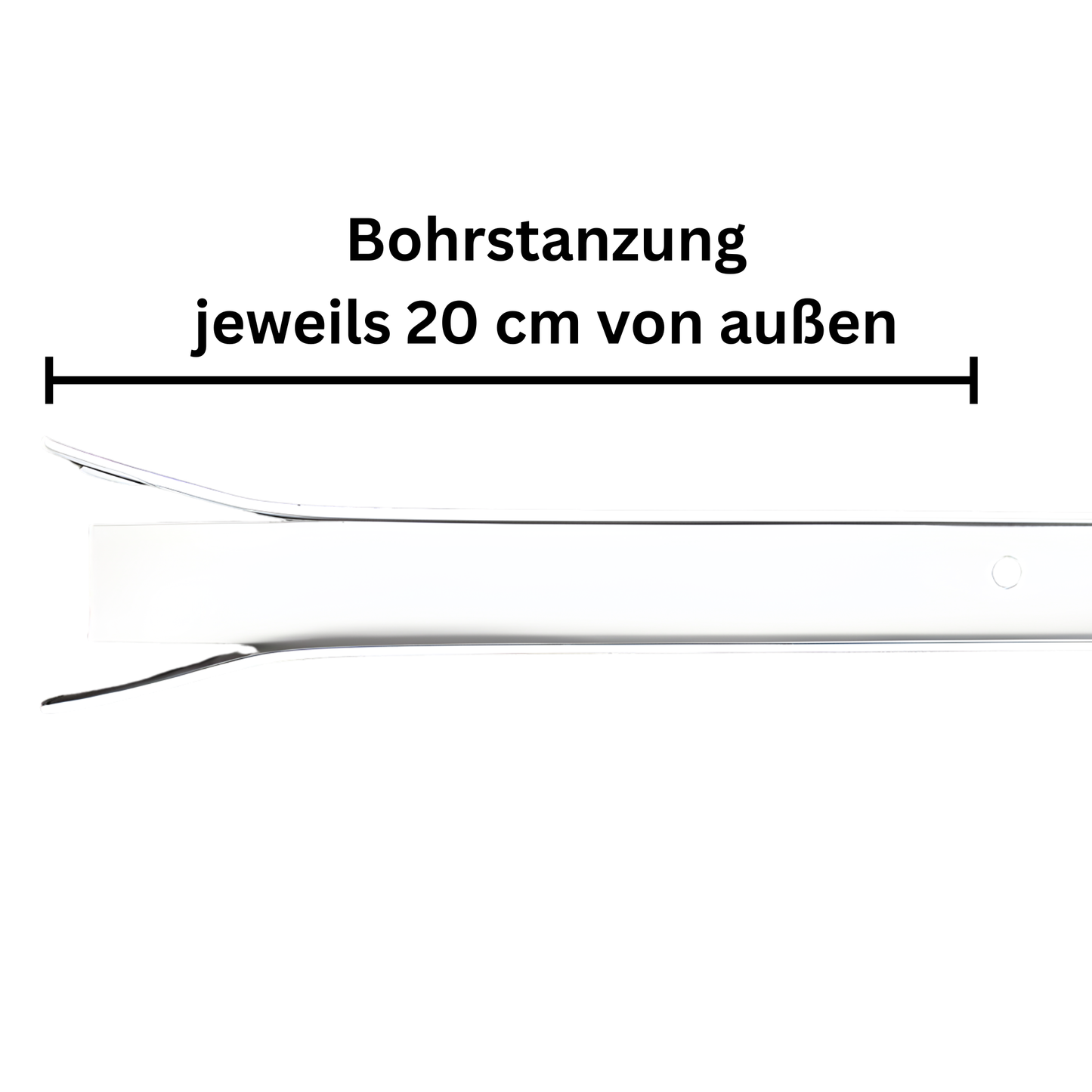 Aluminium Führungsschiene 25x19x25mm für MAXI-Kunststoffprofil Rollladen