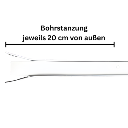Aluminium Führungsschiene 25x19x25mm für MAXI-Kunststoffprofil Rollladen
