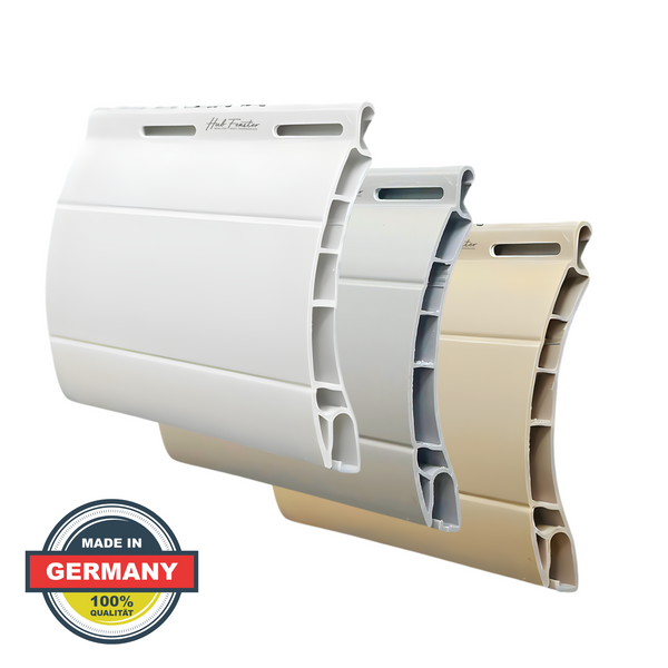 Rollladen Lamelle Maxi 52mm PVC Grau - Beige - Weiß