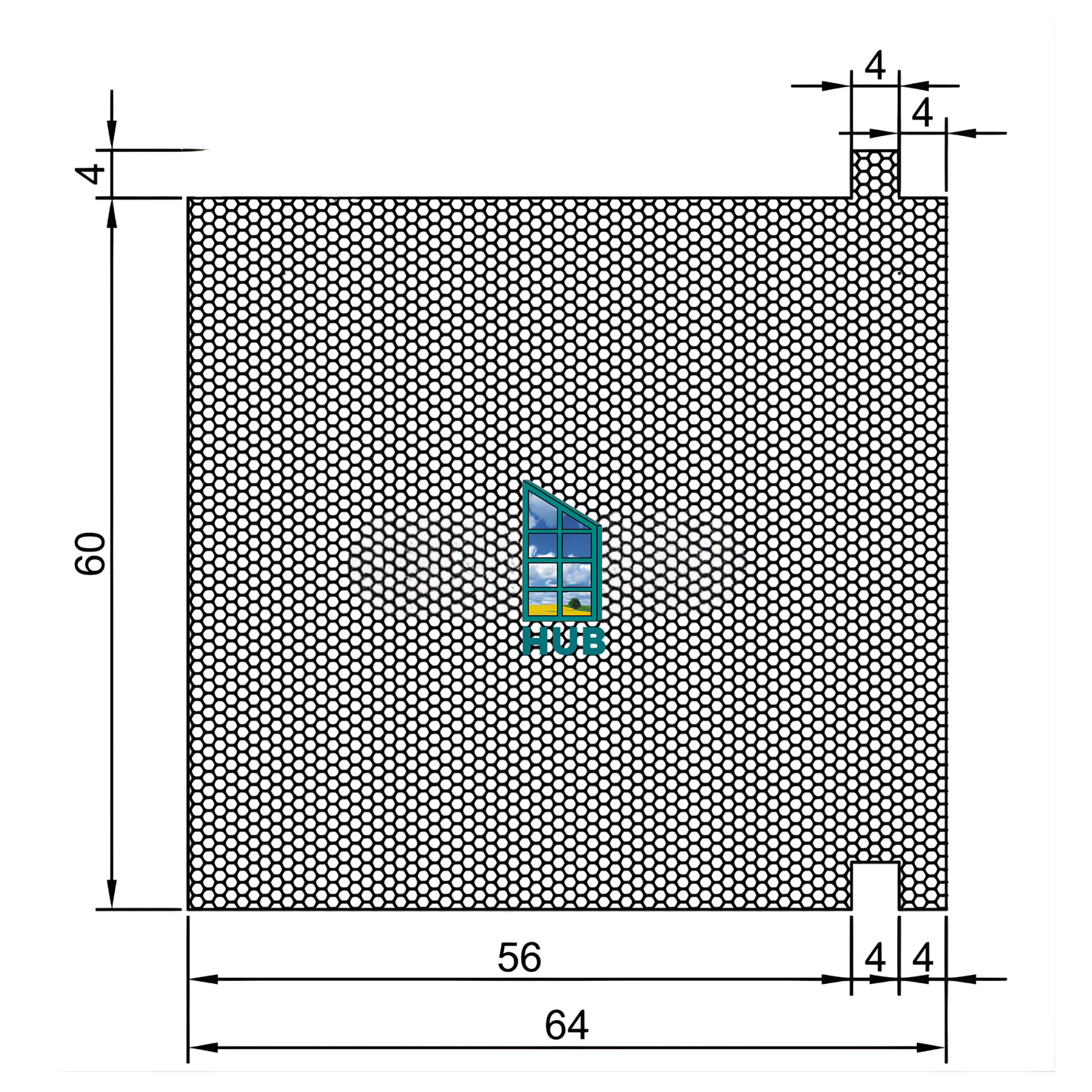 Unterbaudämmprofil 64mm | Bodeneinstandsprofil | Rahmenverbreiterung für Türschwellen,Fenster und Türen |Nut für Roto Eifel Schwelle