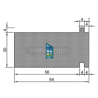 Unterbaudämmprofil 64mm | Bodeneinstandsprofil | Rahmenverbreiterung für Türschwellen,Fenster und Türen |Nut für Roto Eifel Schwelle