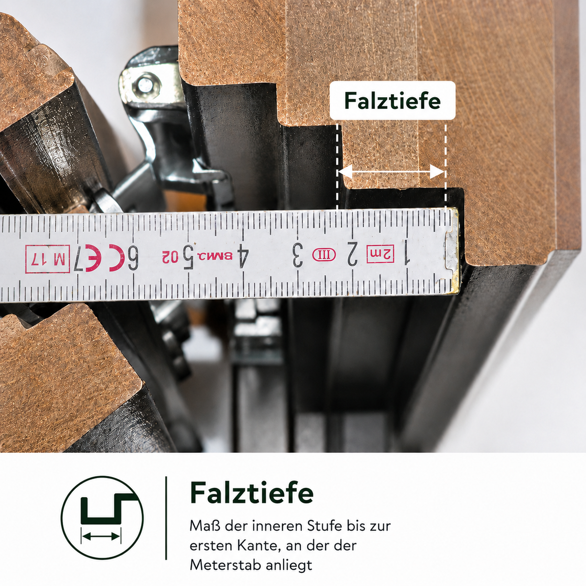 Regenschiene Gutmann WERRA 12/38 für Holzfenster | Aluminium 16 mm Falztiefe - Shop-Hub-Fenster