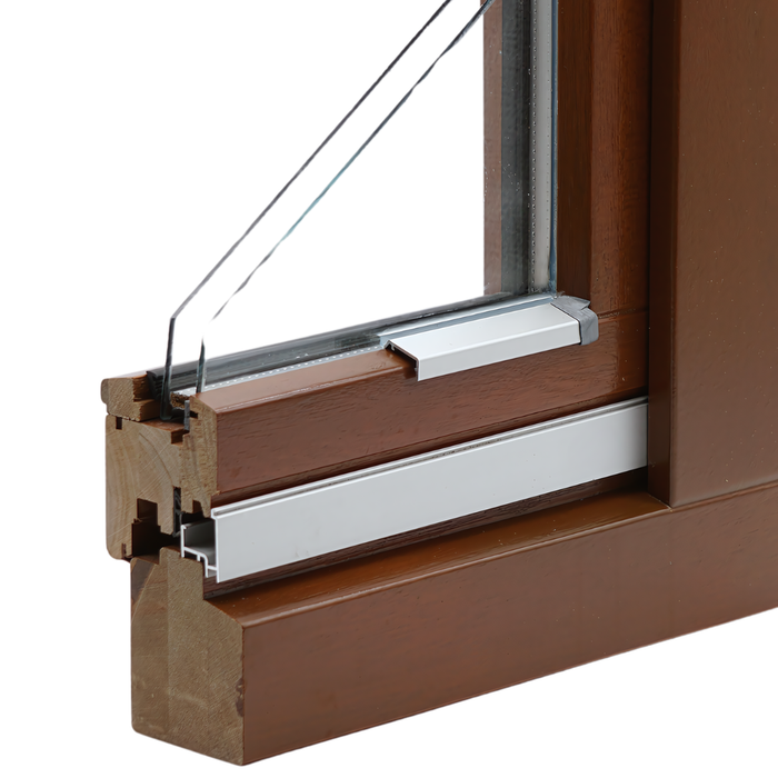 Flügelabdeckprofil F16 Aluminium für Holzfenster | Silikon |Wetterschutz Profil auf Maß