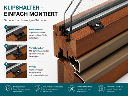 Flügelabdeckprofil S mit Dichtung für Holzfenster – nach Maß