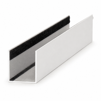 Aluminium Führungsschiene | 25x19x25mm | für MAXI-Kunststoffprofil Rollladen