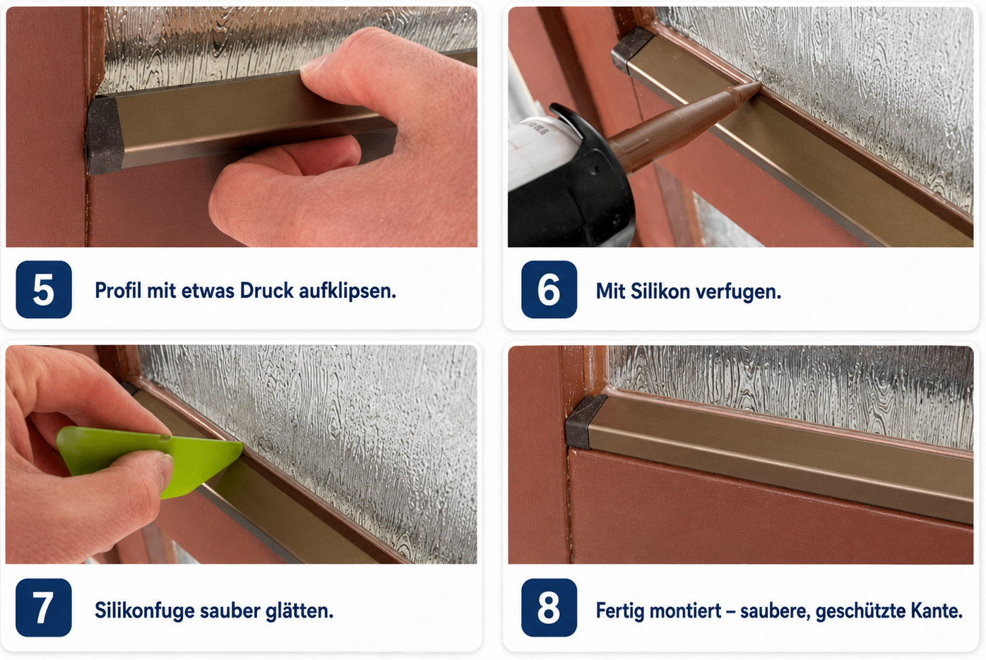Montageanleitung Flügelabdeckprofil F20 – Schritt-für-Schritt Einbau am Holzfenster nach Montage