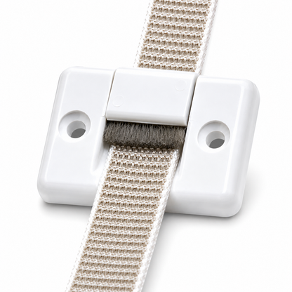 Gurtführung mit Bürste für Maxi Rollladengurt | 23 mm Gurtbreite | 2-teilig | ohne Gurtausbau