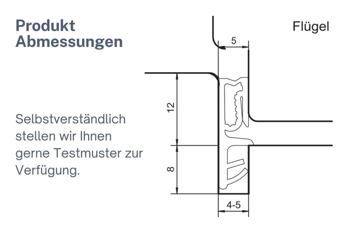 Roto SP 7612 Fensterdichtung – Holz & Holz-Alu Fenster, TPS, 12 mm Falz