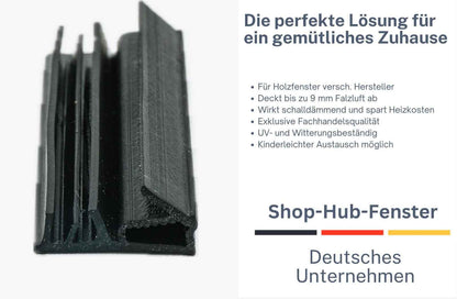 Roto SP 7612 Fensterdichtung – Holz & Holz-Alu Fenster, TPS, 12 mm Falz