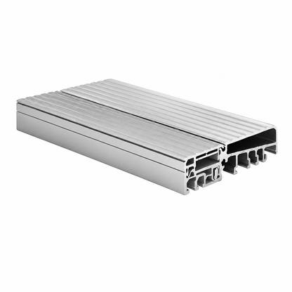 Roto Türschwelle Eifel 70TB F1 | Auswärts Öffnend  | EV1/grau | Deckel geriffelt | Haustürschwelle 70 mm Bautiefe | Thermisch getrennte Schwelle | Aluminium