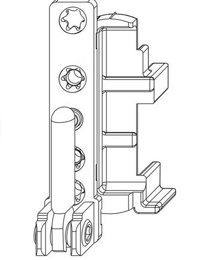 Maco 52704 Ecklager DT130 12/18 links Silber Multi Matic