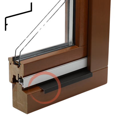 Z-Profil Z30 in Dunkelbronze G216 – Farbmuster