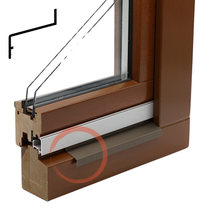 Z-Profil Z30 in Mittelbronze G214 – Farbmuster