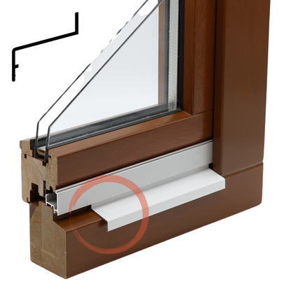 Z-Profil Z30 in Weiß RAL 9016 – Farbmuster