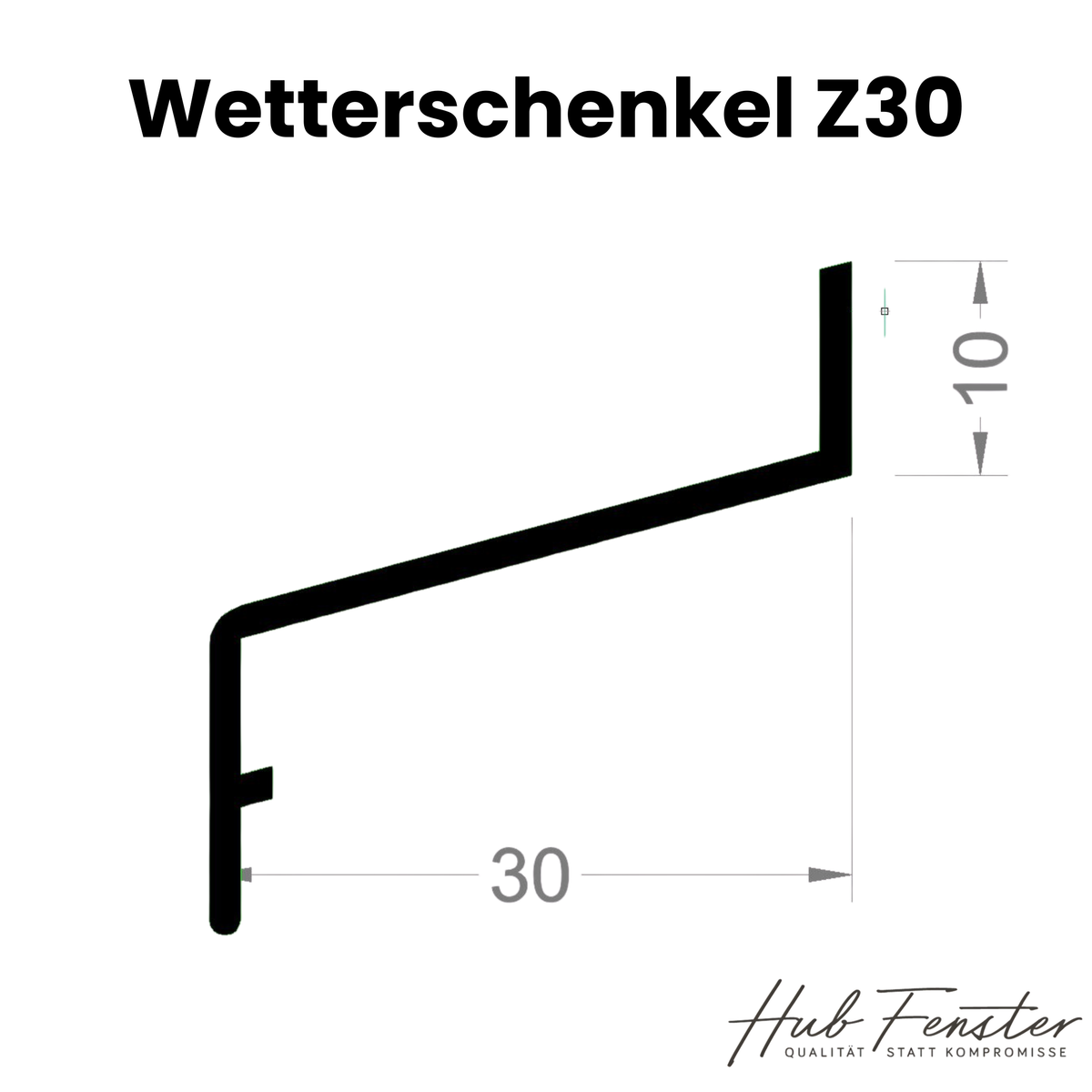 Z30 Aluminium-Profil – Farbübersicht verfügbare Oberflächen