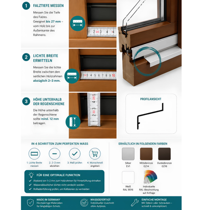 Z-30 | Z-Profil Aluminium für Fensterrahmen | Regenschiene Stockabdeckung | Rahmenprofil