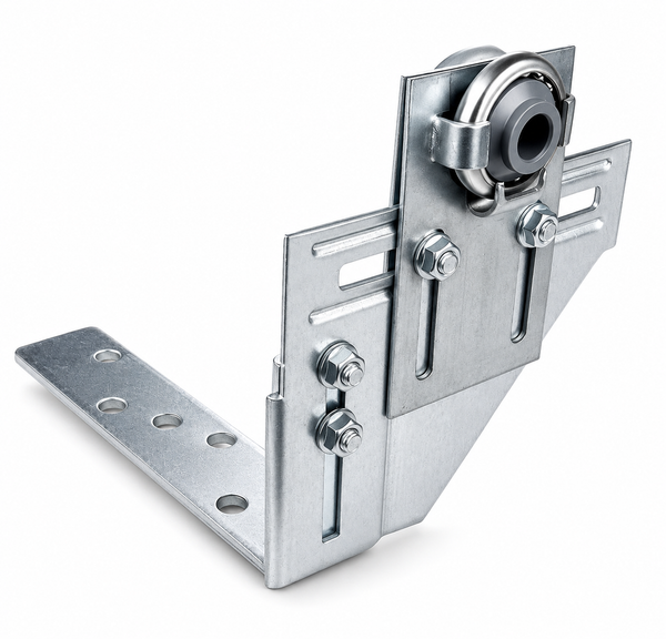 Rollladen Zwischenlager MAXI | Doppel Mittellager mit 2x Kugellager | für 60 mm 8-Kant Wellen | Bocklager Halter für 2 Rollladenwellen | Hub-Fenster
