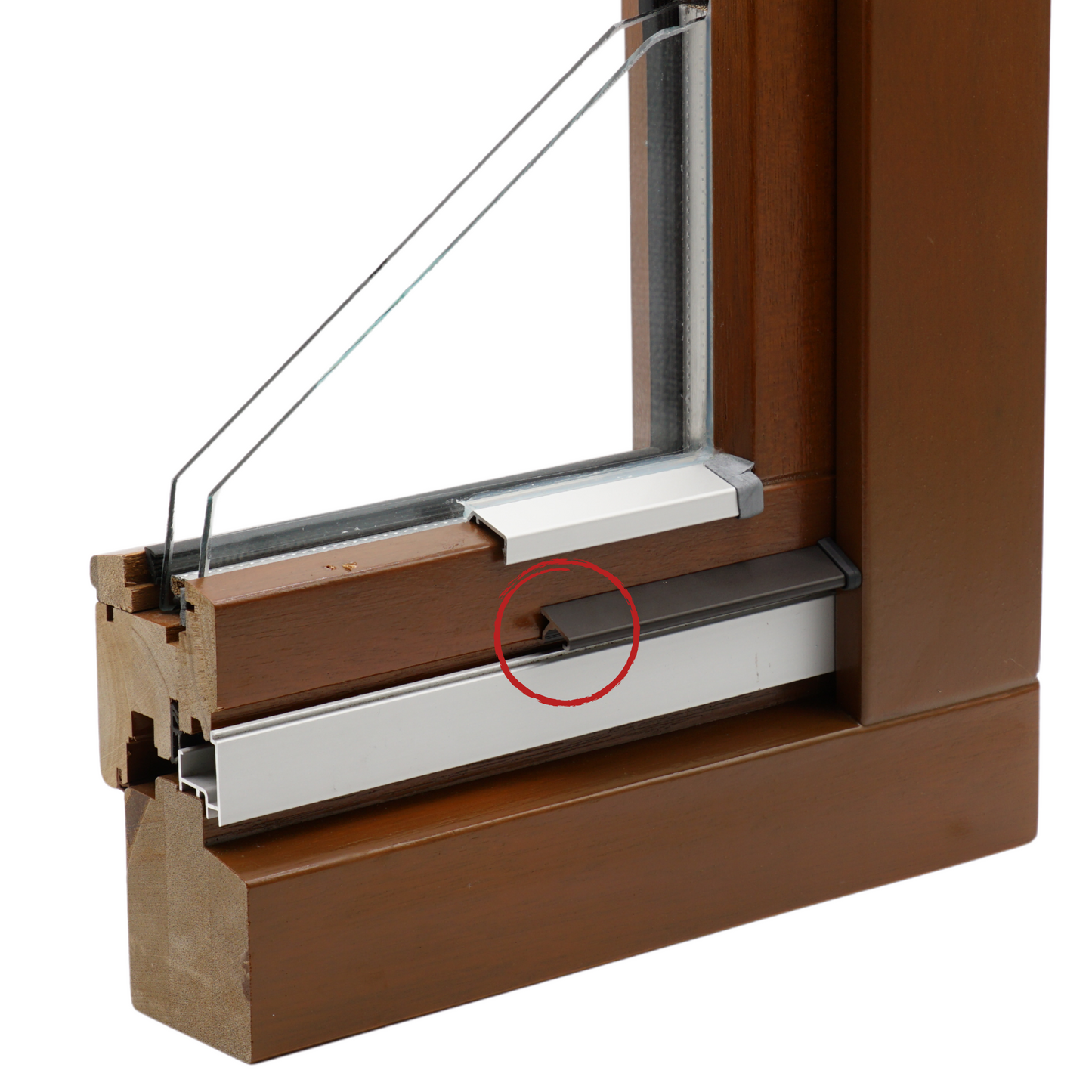 wetterschenkel-y-bronze-dunkel-aluminium-regenschiene-fenster-mitFlügelabdeckprofil