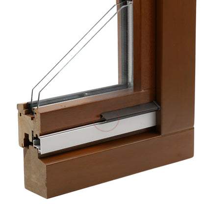 Wetterschenkel Y bronze dunkel Aluminium Fenster Wetterschutz außen