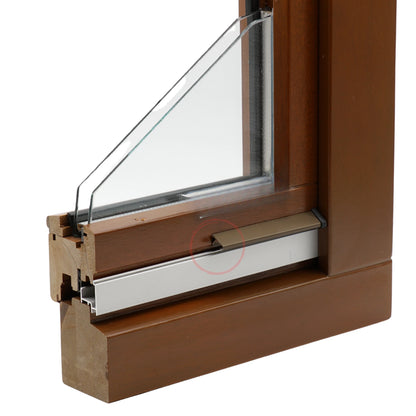 Wetterschenkel Y bronze mittel Aluminium Holzfenster Regenschutz